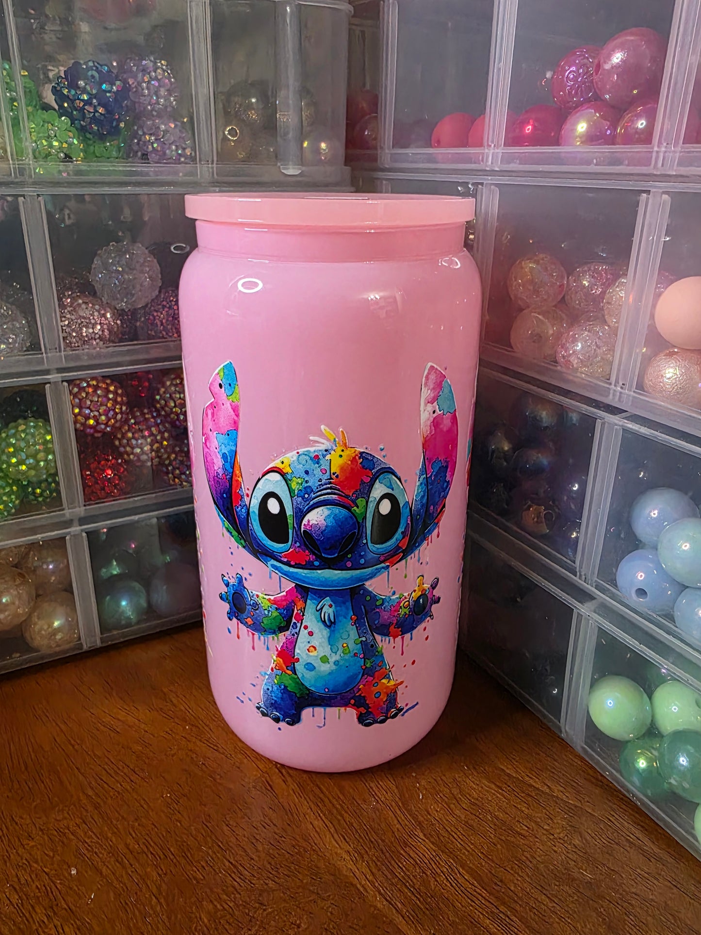 Stitch - 16oz Glass Cup