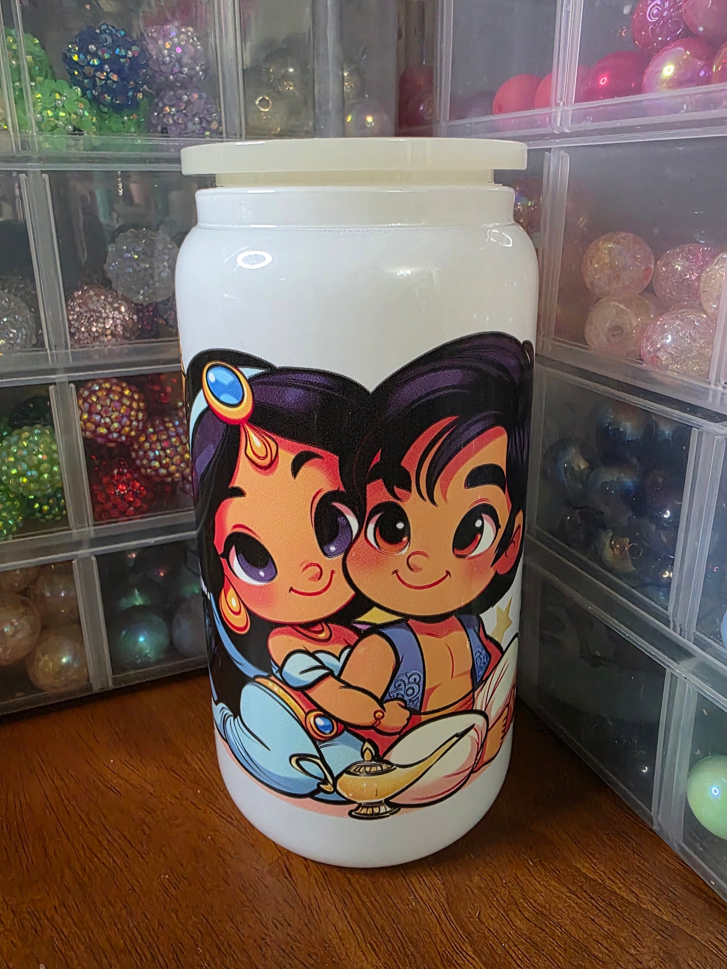 A Whole New World - 16oz Glass Cup