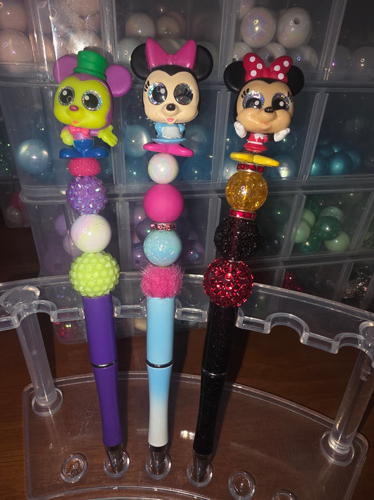 Girl Mouse Doorable Beaded Pen
