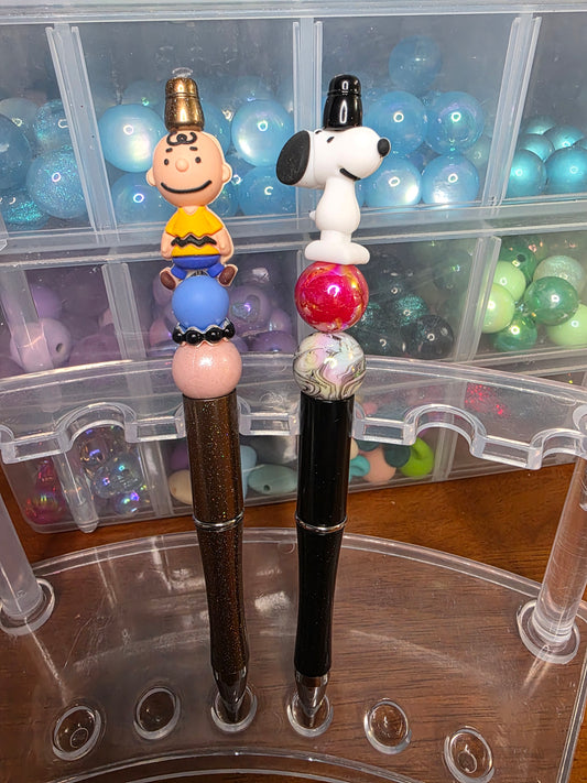 Charlie Brown Beaded Pen