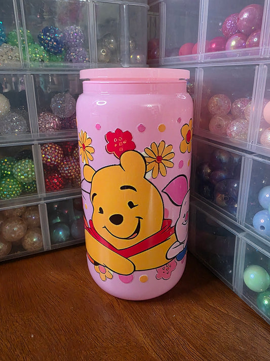 Winnie the Pooh and Friends - 16oz Glass Cup