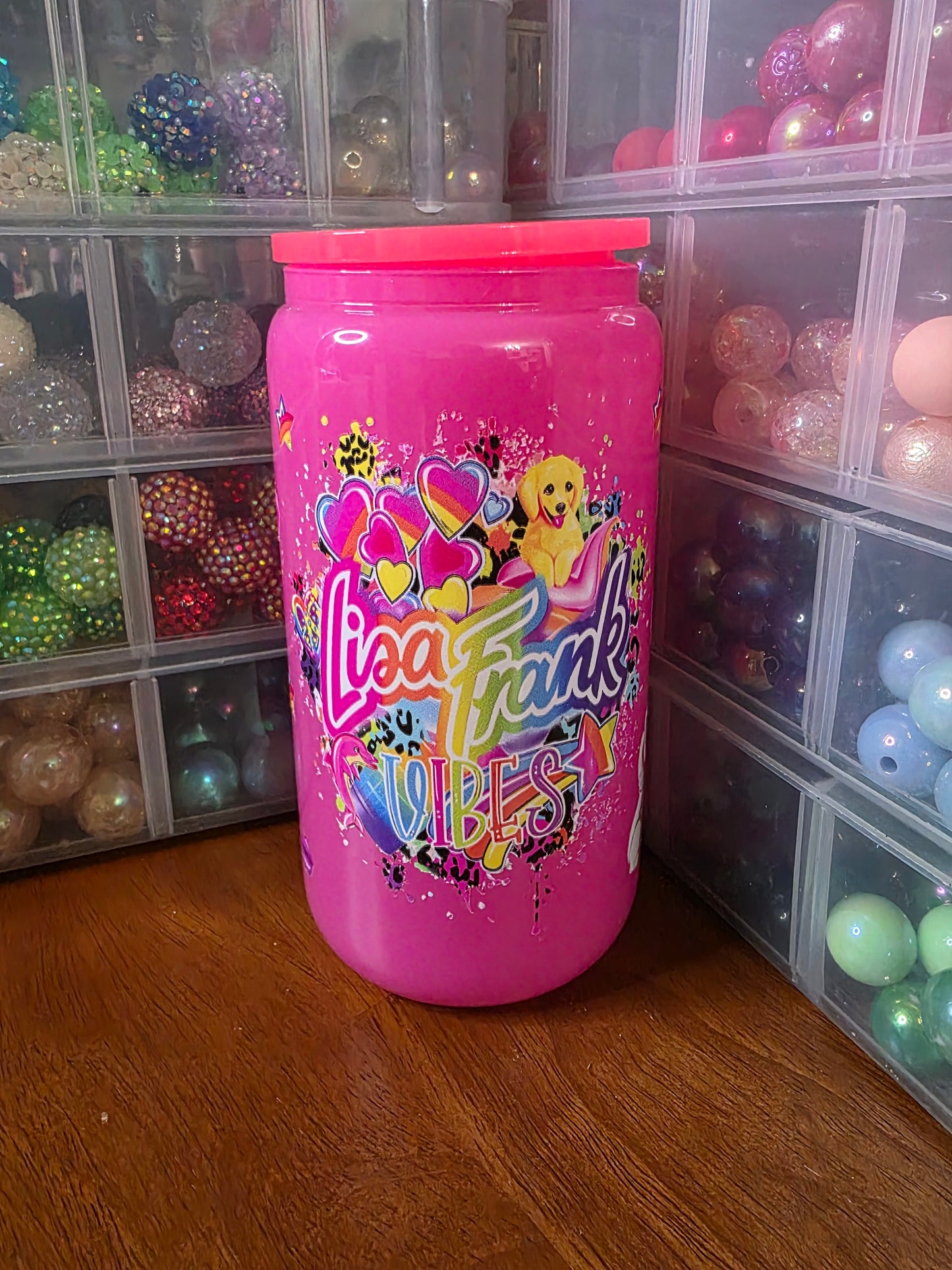 Lisa Frank - 16oz Glass Cup
