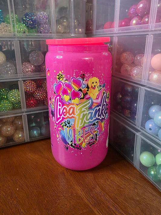 Lisa Frank - 16oz Glass Cup