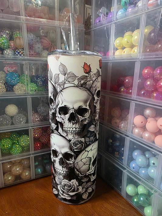 Skulls and Roses 20oz Tumbler